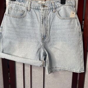 Women's Light Blue Denim Shorts